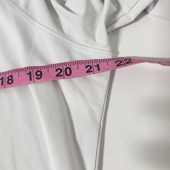 Athleta Sunchaser Top Women's XL UPF Long Sleeve Size XL White Zip Pocket - Picture 11 of 14